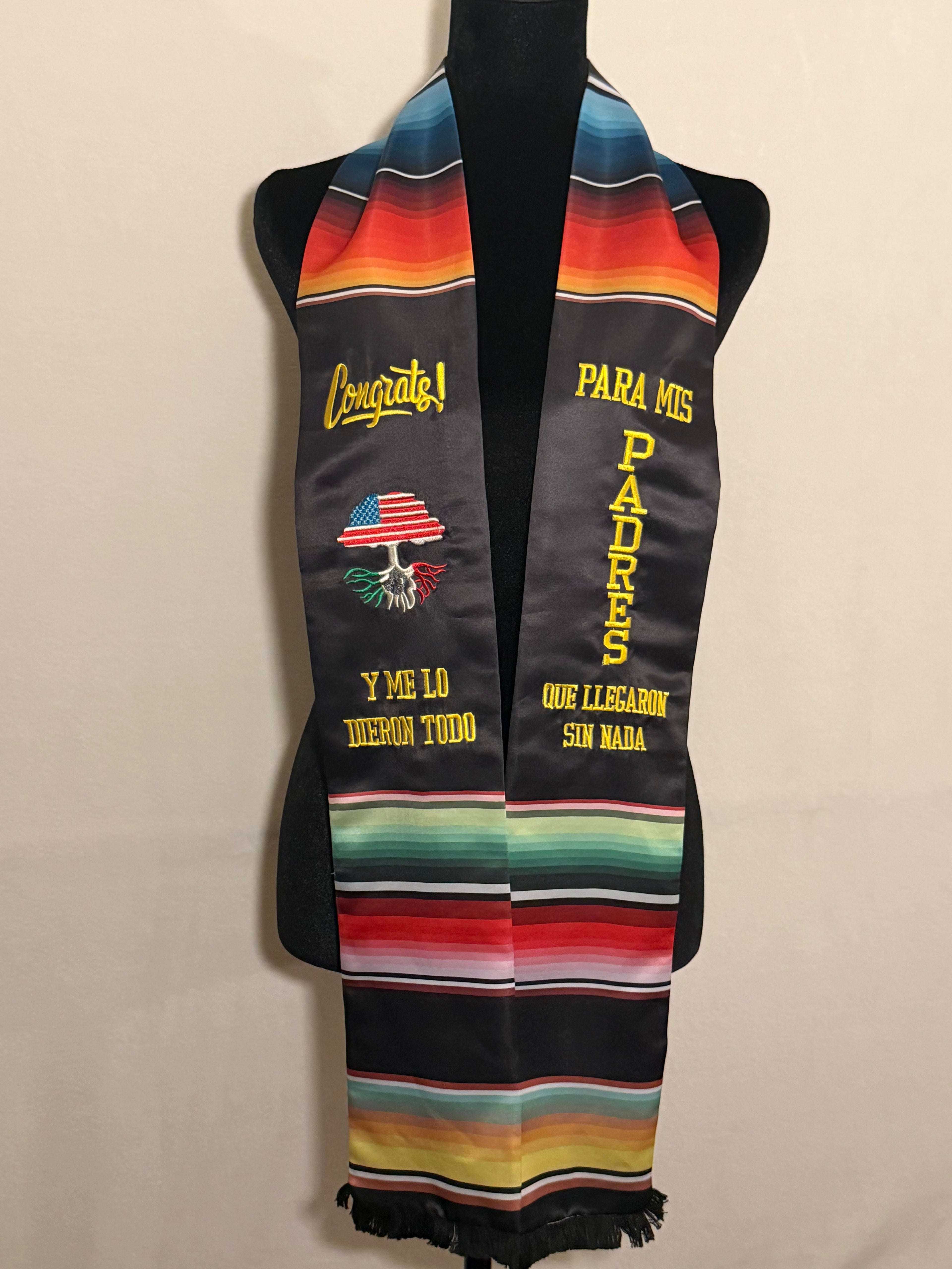 Para Mis Padres Graduation Stole
